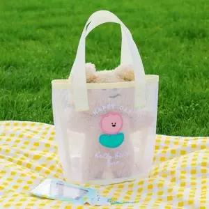 피크닉가방 가벼운가방 여름백 튤립 투명비치백 WFLR53J