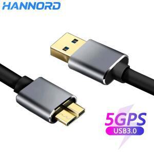 USB 3.0 유형 C-마이크로 B 외장형 하드 드라이브 케이블 WD Sandisk 커넥터 PC 노트북 용 5Gbps 디스크 데