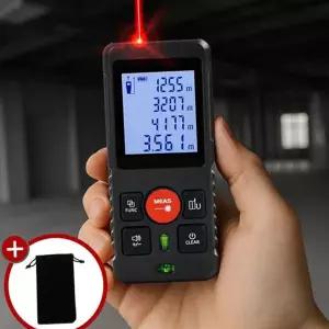 레이저 줄자 휴대용 디지털 정밀 레이저 거리측정기 측정 피타고라스 인테리어 공업용 고정밀 산업용 건설