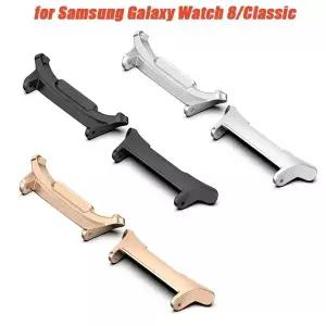 삼성 갤럭시 워치 8 40/44mm 8클래식용 어댑터 1쌍 시계줄 스트랩 커넥터 팔찌 스테인리스 스틸 케이스 울