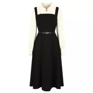 [롯데백화점]제이제이지고트 배색 뷔스티에 플레어 원피스(GPAM0OP911)