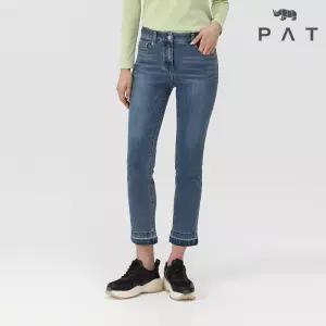 [PAT 여성] 밑단 워싱 일자핏 데님 팬츠_1K22632