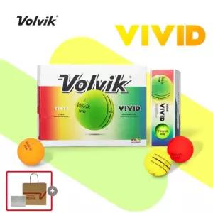 골프선물포장 볼빅 VIVID 비비드 듀얼코어 3피스 컬러골프공