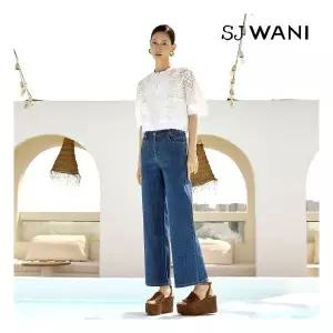 SJ와니 린넨 와이드 데님팬츠 1종 (라이크라) [런칭 가격 89,900원]