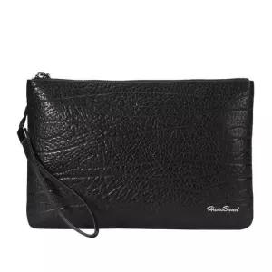 [룽스]소가죽 남자클러치백 심플 로고 클러치백 HB23510