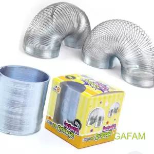 레인보우 링 용수철 메탈 과학교구 클래식 어른 무지개링 매직 1P 손 스프링 놀이