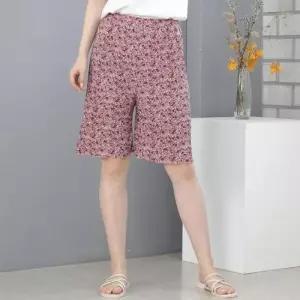 [라일리여성언더웨어] Rly bns 색상 랜덤발송 여자 5부 꽃주름 쿨 냉감