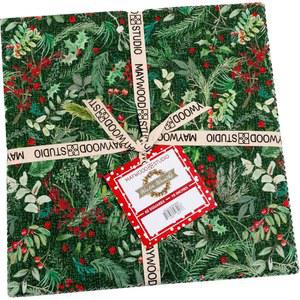 겨울 화환 10인치 사각형 42피스 레이어 케이크 메이우드 스튜디오