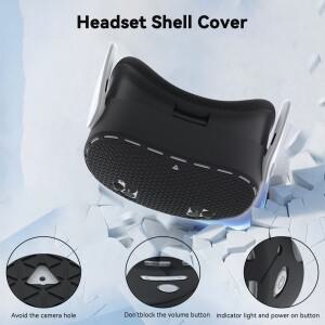 Quest 3S VR 안경 교체 악세서리 용 실리콘 페이셜 커버 메타 퀘스트 쉘 스크래치 보호