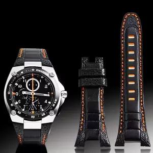 세이코 스트랩 Sportura 시리즈 SNAD23 59 SNAE07 전문 노치 14mm 팔찌 가죽 손목 밴드 고품질 시계 밴드