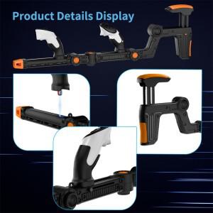 VR 슈팅 게임용 자석 부착 건스톡 메타 퀘스트 2/3/3S 조절 가능한 각도 컨트롤러