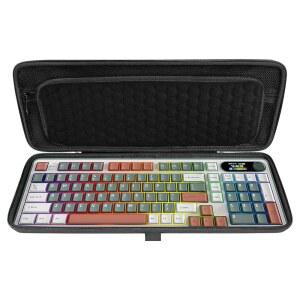 90%-96% 컴팩트 키보드용 링크 아이디어 하드 트래블 케이스, 컴퓨터 100 키 무선/유선 키보드 휴대용 보호 보관함 가방, RK Royal KLUGE S98, Aula F99 Pro와 호환 가능
