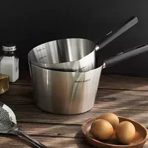 스테인리스 라면 냄비 깊은 1인용 파스타 스텐레스 라면 냄비 인덕션 캠핑용 삶는 간이 국수