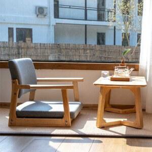 좌식의자 까페 방바닥 기도원 플스 1인 팔걸이