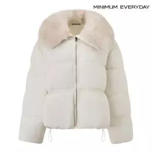 [롯데백화점]미니멈에브리데이/보니스팍스 [미니멈 에브리데이]카라 퍼 배색 스트링 패딩 점퍼 (EB4JJ008D)