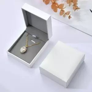 부드러운쥬얼리케이스 흰색 깔끔한 포장 귀중품 주얼리함 목걸이 소품상자 깔끔 보석함소