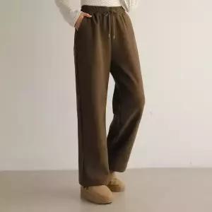 [핑크시슬리] 후끈max 쫀득 보아퍼 2way 와이드 밴딩팬츠