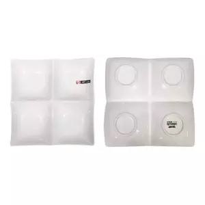 한식그릇 176ADJ03 신혼식기 사각 나눔접시 20cm