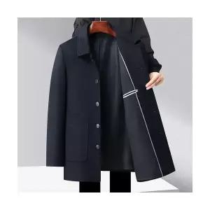 솔저스여자 모피코트 추동 울자켓 중장년 캐시미어 코트 롱 트위드 캐주얼 점퍼 OPH4