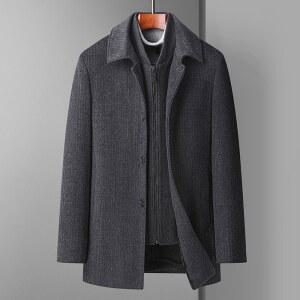 남성 모직 반코트 겨울 스탠다드 3컬러 브렌우드 안감 발마칸코트 기모 짧은 7컬러 중년