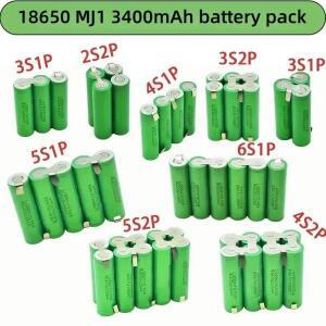 2024 MJ1 배터리 팩 18650 3400mAh 18V 스크루드라이버 도구 2S2P 3S1P 7.4V 12.6V 25.2V