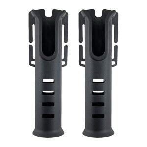 예타하 벨트 막대 홀더 2팩 휴대용 허리 낚싯대 서핑 카약 야외 낚시용 조절식 폴 삽입 액세서리 블랙