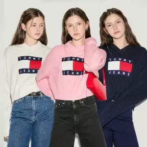 [공식][타미진스] 브이넥 센터 플래그 스웨터 3종 택1 (T32E6KTO11TWT1)