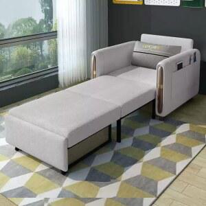 접이식 소파 베드 더블 옐로우 패브릭 1인용 사무실 다기능 일반형 쇼파 1m