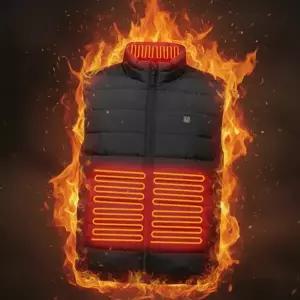 온열 조끼 패딩 넥발열 남성 발열 조끼 여성 겨울 방한 캠핑 방수 경량 낚시 작업 골프