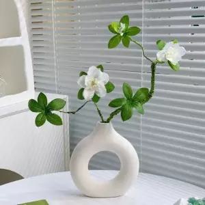 [토마]시크스타일 흰동백 조화/꽃다발 조화꽃 성묘(CN349)