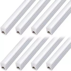 Kihung (8개입) LED 작업등 T5 4FT 20W 2200LM 4000K 주백색 다용도 천장등 및 주방 수납장 조명 온/오프