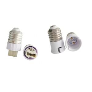 호환 E14 E27 B22 GU10 G9 Mr16 수컷-암컷 스크류 소켓 램프 홀더 LED 베이스 컨버터 전원 연결용 A2