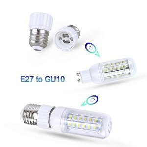 호환 1-6PCS E27 E14 B22 남성 GU10 G9 MR16 램프베이스 홀더 변환기 소켓 어댑터 LED 전구 빛