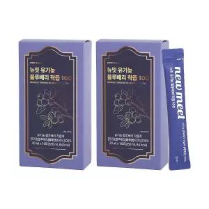 뉴밋 유기농 블루베리 NFC 착즙 2박스(28포)