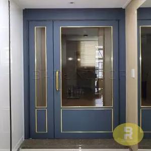 09번 비대칭양개스윙중문 고시형 어반블루 브론즈강화유리