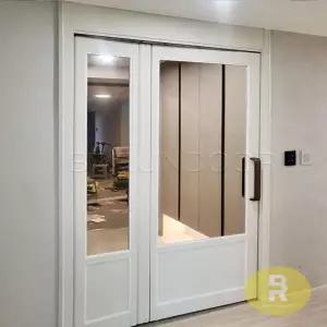 51번 폴딩스윙중문 고시형 소프트매트 브론즈강화유리