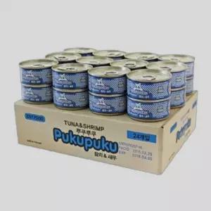 고양이 통조림 영양식 참치 새우 습식 먹이 영양 80g 간편 간식