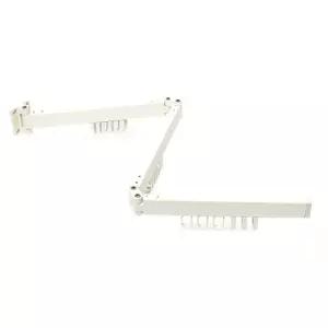 3단 폴딩 벽부착 벽걸이 빨래건조대(화이트)