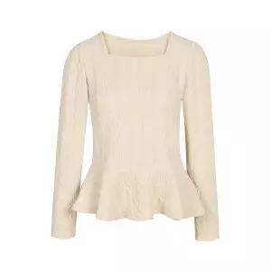 [롯데백화점]제이제이지고트 케이블짜임 벨벳 블라우스GRCN0BL311