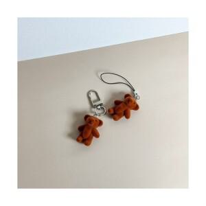 곰돌이 키링 인형키링 테디베어 핸드폰줄 스트랩 후로킹 키홀더 차키링 폰꾸 백꾸 에어팟 핸드폰키링