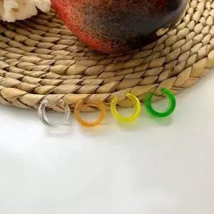 아크릴 귀찌 볼드 링 귀장식 트렌디 패션 악세사리 WFJFMFR