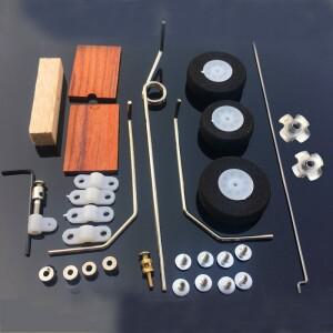 RC 드론 용 메탈 랜딩 기어 항공기 모델 원격 제어 KT 고무 휠의 고정 날개