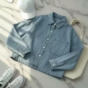 아트박스/신상오픈런 여성 루즈핏 면혼합 데님 간절기 자켓