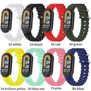 샤오미 미밴드 10 9 스마트워치용 부드러운 오션 실리콘 스트랩 통기성 손목밴드 샤오미 미밴드 10 9 8 교