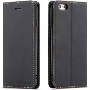 QLTYPRI 아이폰 SE 2022 5G 2020 8 7 케이스 프리미엄 PU 가죽 커버 TPU 범퍼 카드 홀더 킥스탠드 자석 흡