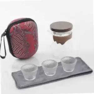 전통찻잔 티잔세트 내열유리 다기세트 3인