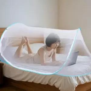 1인용 모기장 원터치 방충망 침대 텐트형 베드쉴드 WFJFYYU