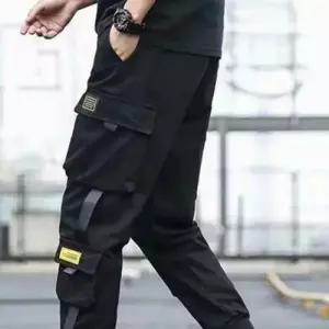 팬츠ST220950 카고 허리밴딩 고무줄바지 영문라벨 건 WD394D3