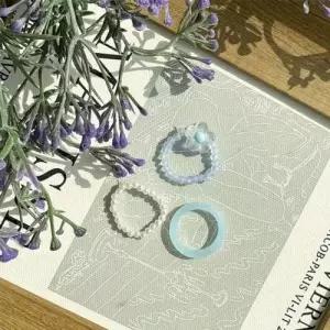 플리마켓 아크릴반지 악세서리 비즈반지 소품샵 반지 WD2D9AD