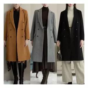 129 G.모데나 울블렌디드 퀼팅 더블 코트936169